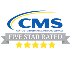 Trinity Senior Services Award for 5 Star Rated Centers for Medicare & Medicaid Services